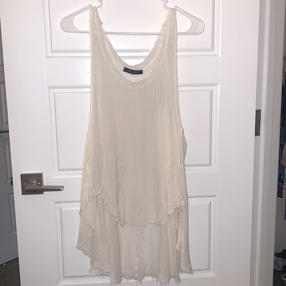 Sheer tank top